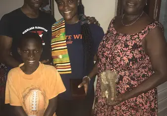 This was my last day in Ghana right before I left for the airport. We exchanged gifts here. It was such an emotional departure for me. 
