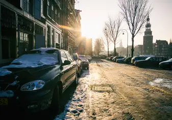 Snowy Amsterdam
