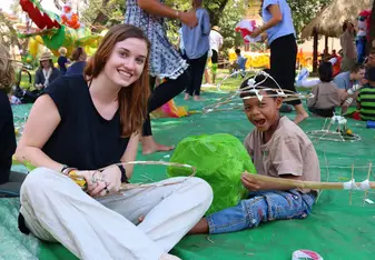 We spent a day volunteering the the local school in Siem Reap 