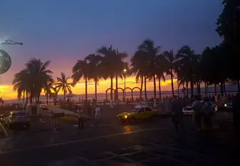Puerto Vallarta Sunset at the Malecon