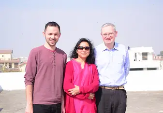 Kite festival during my hindi course in Jaipur