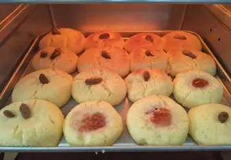 The biscuits we cooked with them!