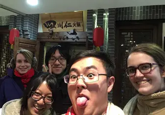 group photo of college students