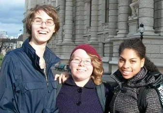 In Vienna with friends.