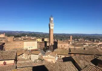 Beautiful view of Torre de Mangia 