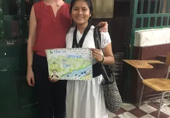 Learning about protecting the environment, but they always want to take picture.