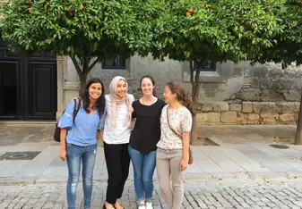 Saying goodbye to friends, both American and Spanish!