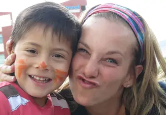 headshot of woman and child 
