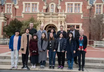group photo of students and professors