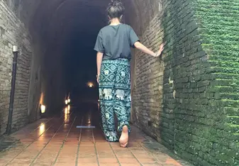 At a Temple