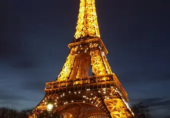 Eiffel Tower at night - Paris, France