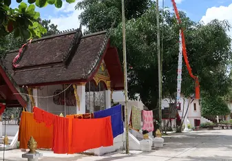 a temple in Laos