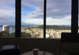 Window seat in the VUW library