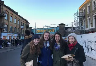 group photo at Camden Lock