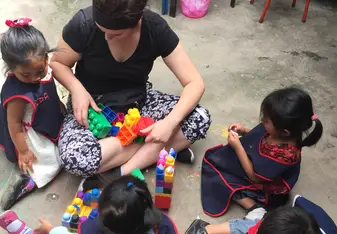 Playing in the daycare