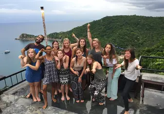We all had so much fun, this was our last day. Bittersweet moment 