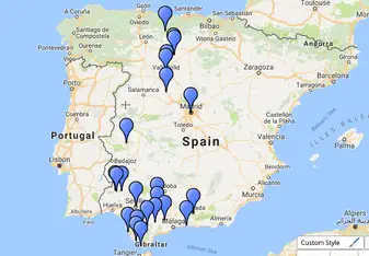 I mapped out everywhere I went during the trip