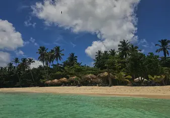 clear waters and beach