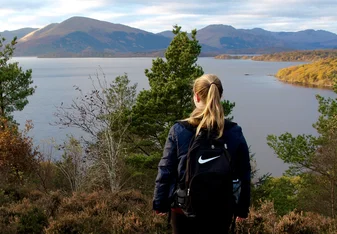girl standing in nature