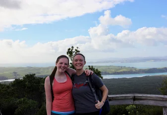 group photo of two students