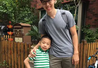 Me and my host kid