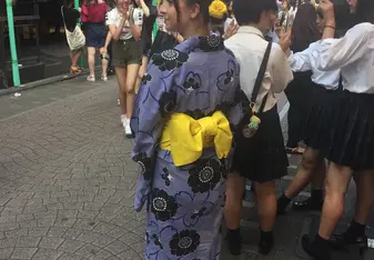 Yukata wearing in Harajuku