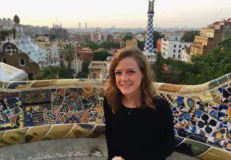 Watching the sunrise at Park Guell during a CISabroad cultural activity
