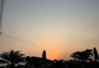Sunset in Labone neighborhood of Accra