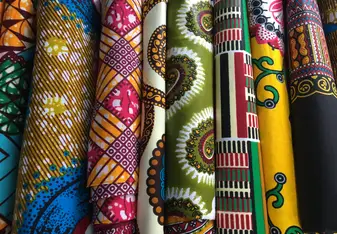Examples of fabric bought at markets