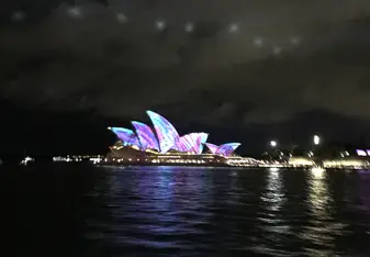 Sydney Harbor Light Show Opera House