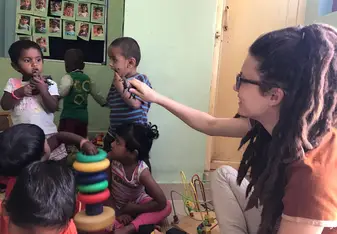 Volunteering at local daycare 