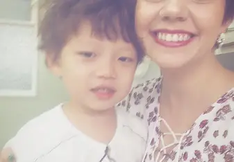 woman with child