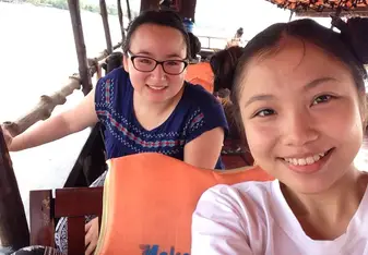 selfie of two girls