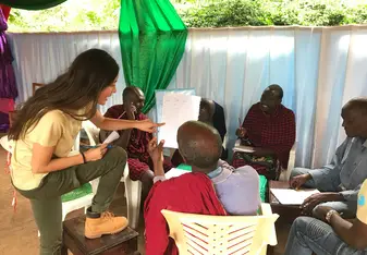 Class with the Masai Tribal Men 