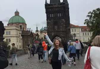 TEFL Student on the Charles Bridge