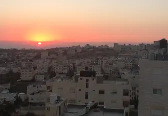 sunset in Hebron