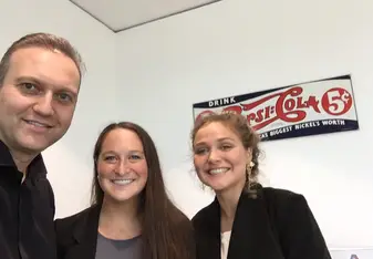 PepsiCo ANZ CEO, Robert Rietbroek, myself, and co-intern Ella Cope
