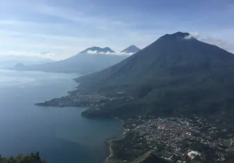 Views of San Juan la Laguna at the end of our trek 