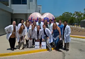 group photo of medical students
