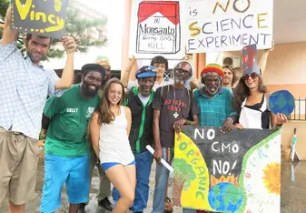 march against GMO in St Vincent