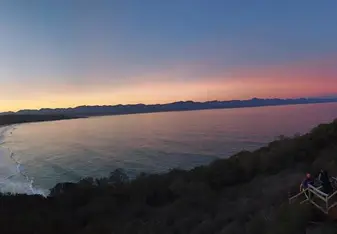 Sunset during hike