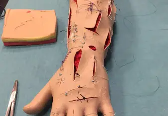 Sitting in on an Italian medical class. 