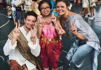 Dressed up for Thai Language day!