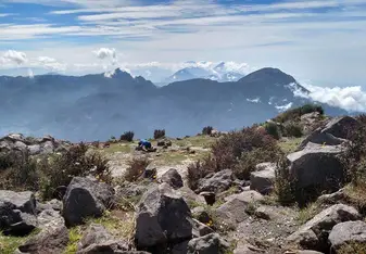 View from the top of Volcan Santa Maria