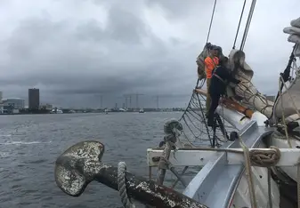 Sailing into Portsmouth, VA