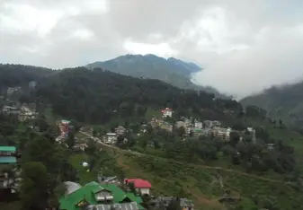 view of mountain village