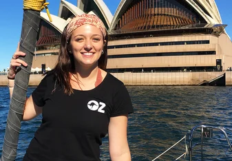 female at sydney opera house