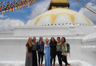 group photo in Nepal