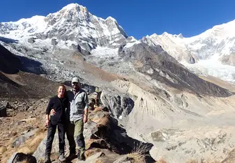 Group photo on a mountain