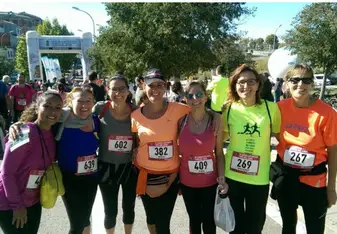 Marathon with my host family 